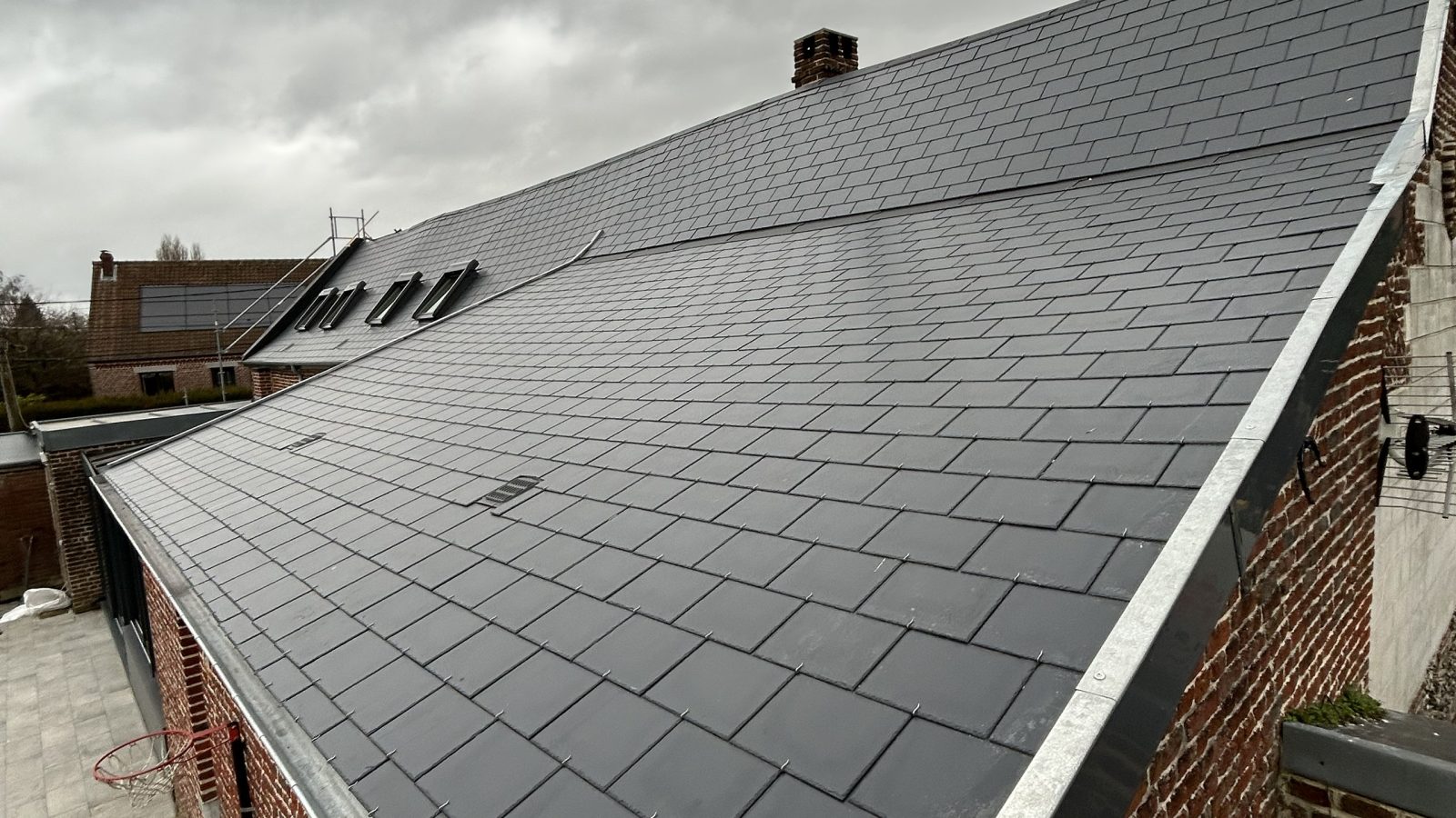 Rénovation toiture ardoise Estreux